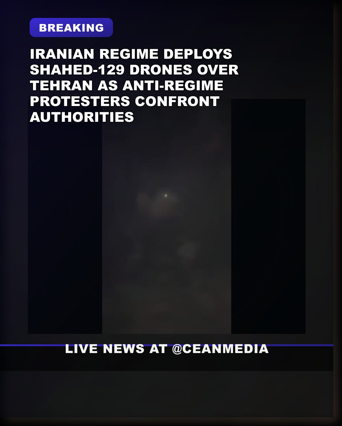 Illustrative photo for: Breaking: Islamic regime drone crackdown with Shahed-129