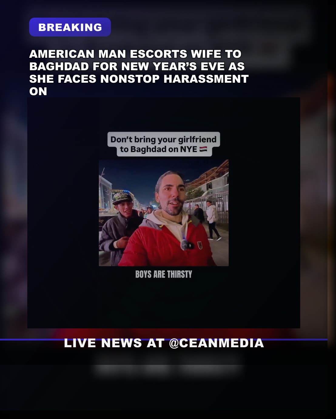 Illustrative photo for: Wife Assaulted During New Year in Baghdad Trip Gone Wrong