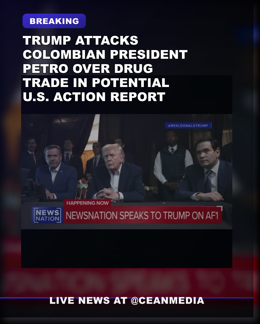 Illustrative photo for: Trump Colombia drug allegations Threaten U.S. Action