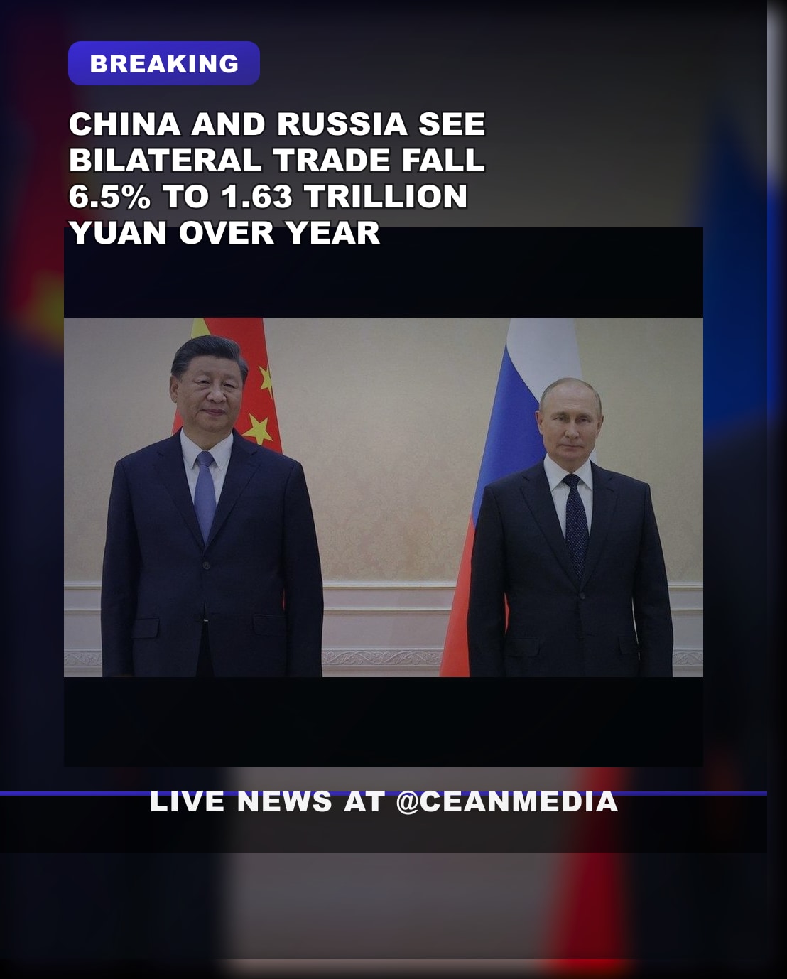 Illustrative photo for: China Russia trade decline Hits 6.5% After Five Years of