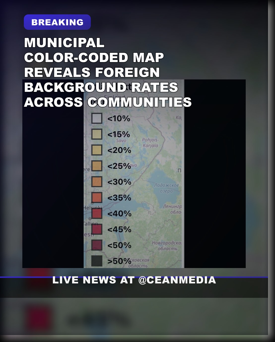 Illustrative photo for: Color-Coded Map Shows Data on Residents with Foreign