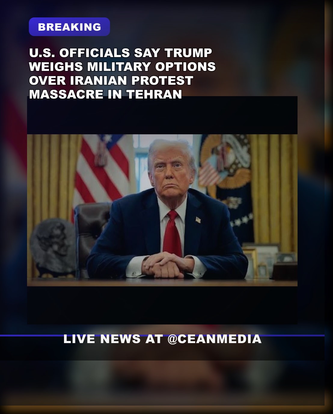 Illustrative photo for: Breaking: U.S. Officials Reveal Trump Military Options Iran