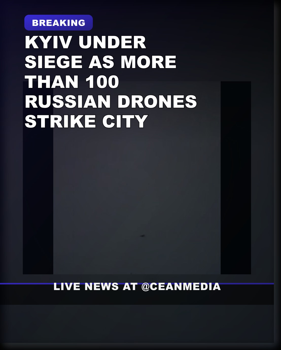 Illustrative photo for: Kyiv drone attack: Over 100 Russian Drones Strike City in