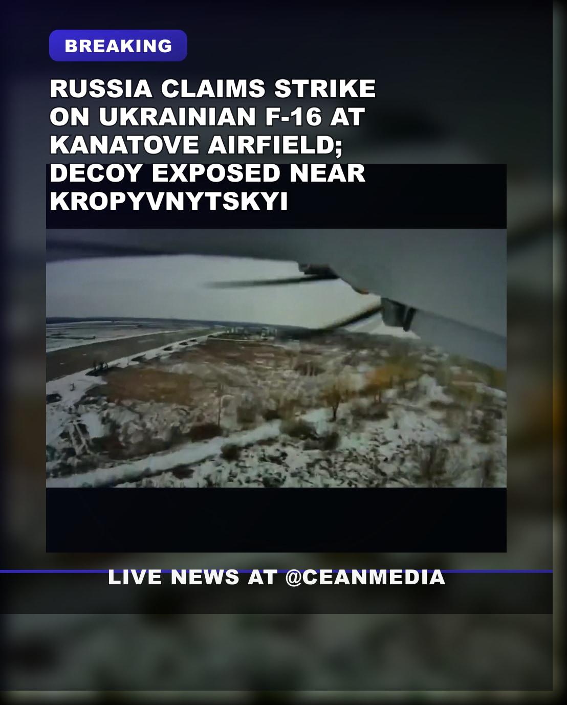 Illustrative photo for: Russian Propaganda Claims Destroyed Ukrainian F-16 Decoy