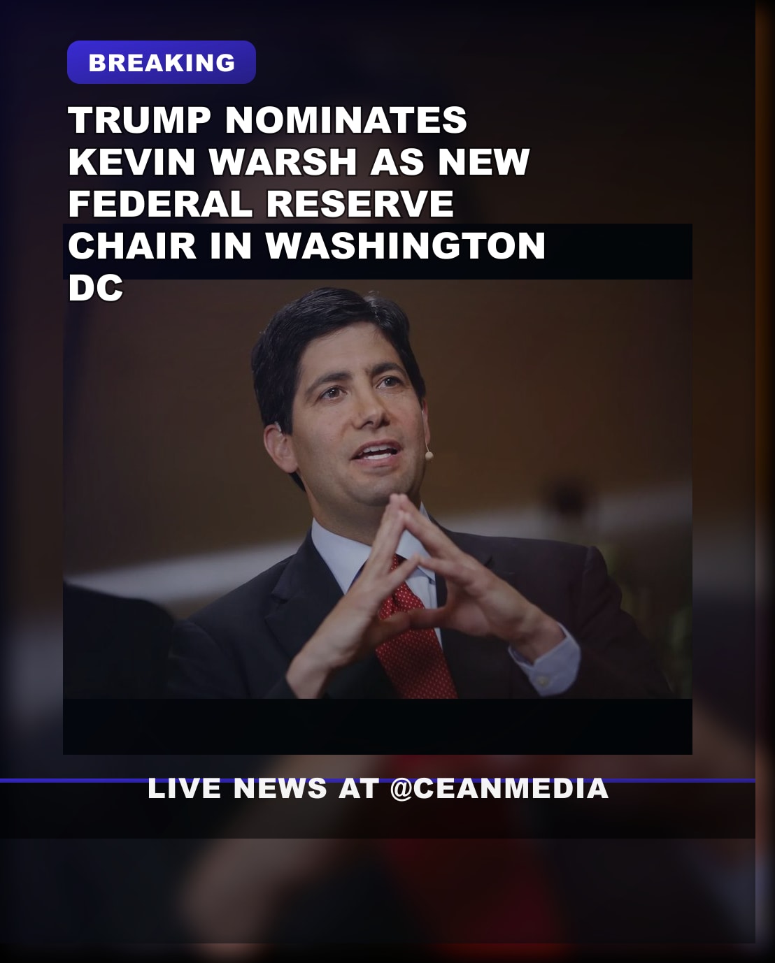 Illustrative photo for: Trump nominates Kevin Warsh for Federal Reserve Chair