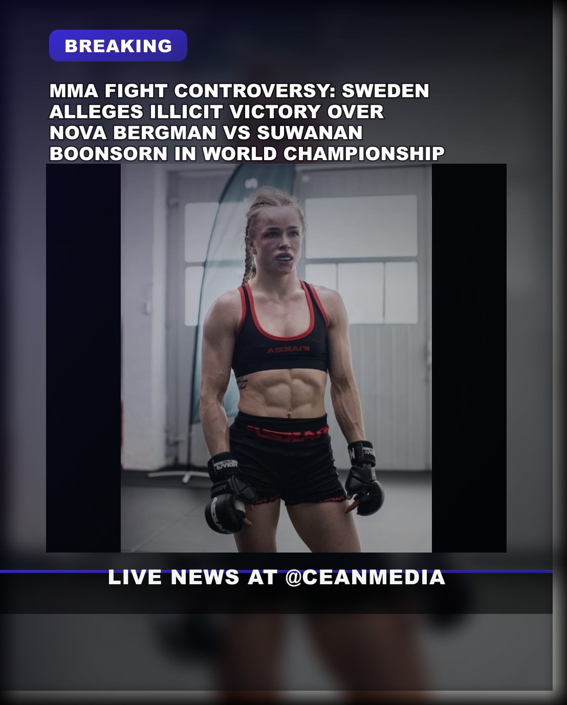 Illustrative photo for: MMA controversy Sweden: Nova Bergman’s controversial loss