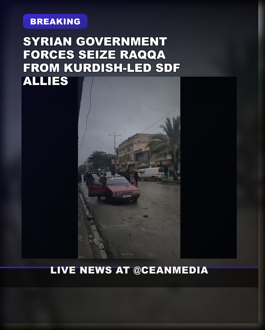 Illustrative photo for: Syrian government takes Raqqa from Kurdish-led SDF