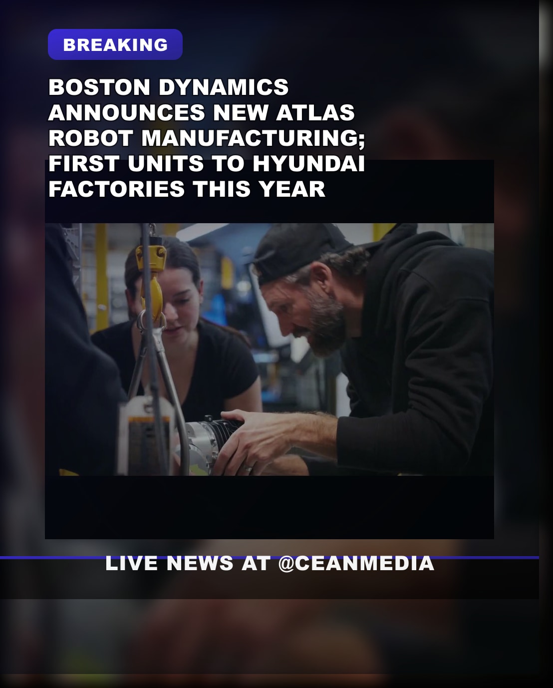 Illustrative photo for: Boston Dynamics Atlas robot to begin production and deploy