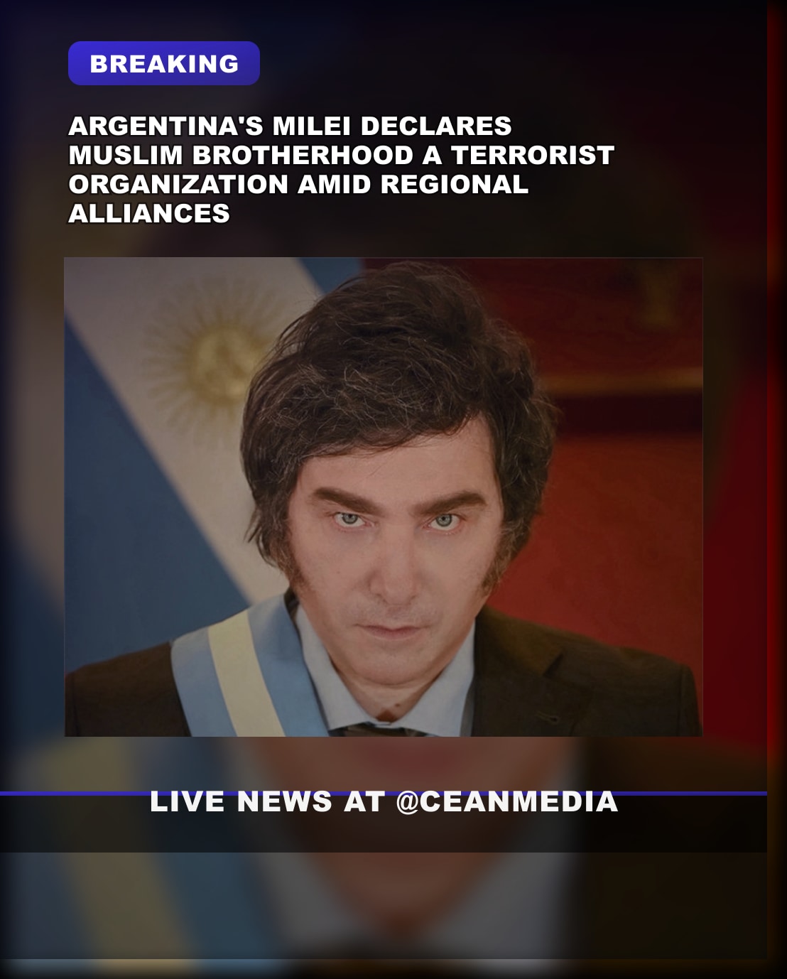 Illustrative photo for: Argentina's President Declares Muslim Brotherhood a