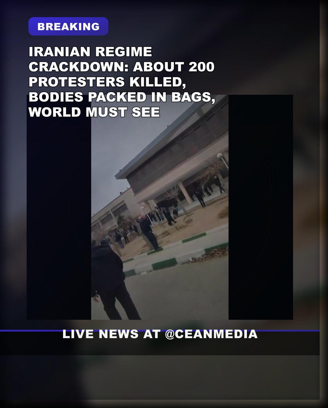 Illustrative photo for: Iranian anti regime protesters: Nearly 200 killed in