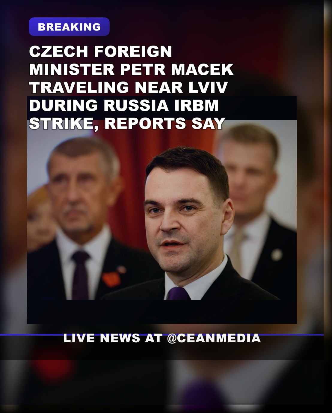 Illustrative photo for: Czech Foreign Minister Ukraine Visits Lviv Amid Russia’s