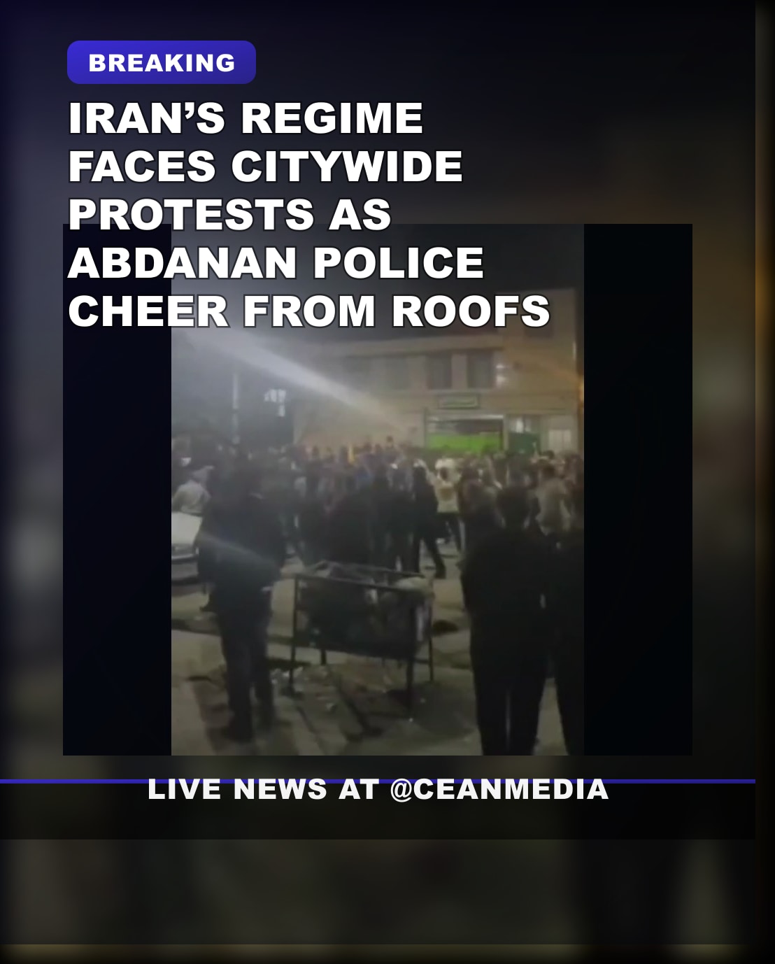 Illustrative photo for: Iran protests police applause: Police Show Unexpected