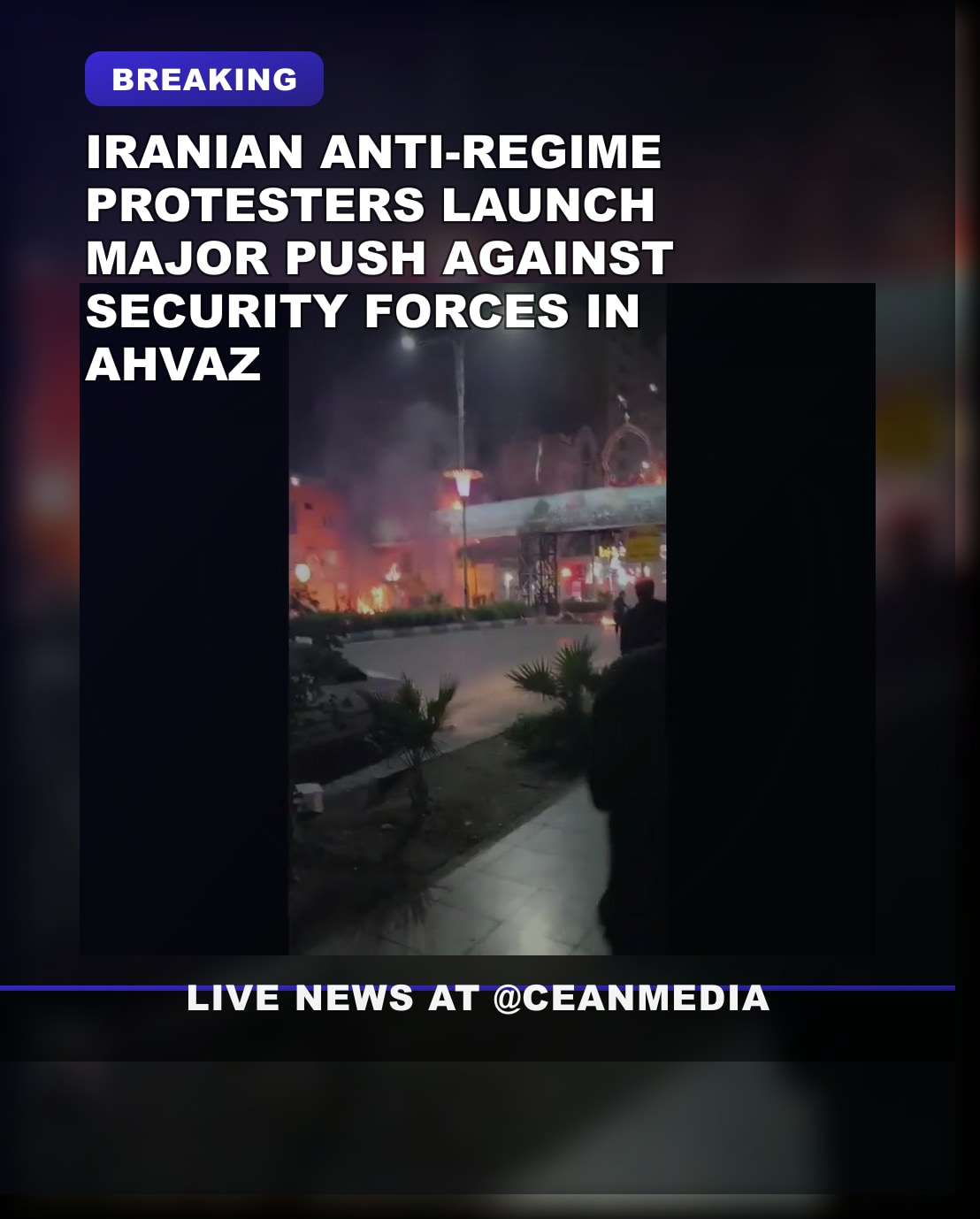 Illustrative photo for: Iran anti regime protests: Major demonstration in Ahvaz