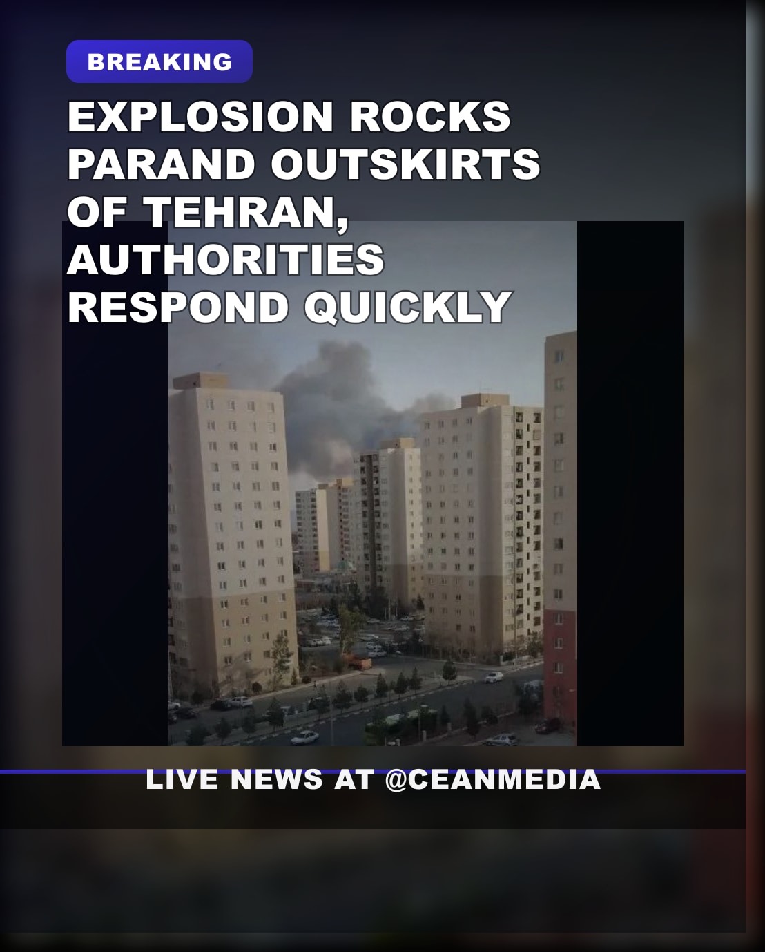 Illustrative photo for: Parand explosion near Tehran Raises Safety Concerns
