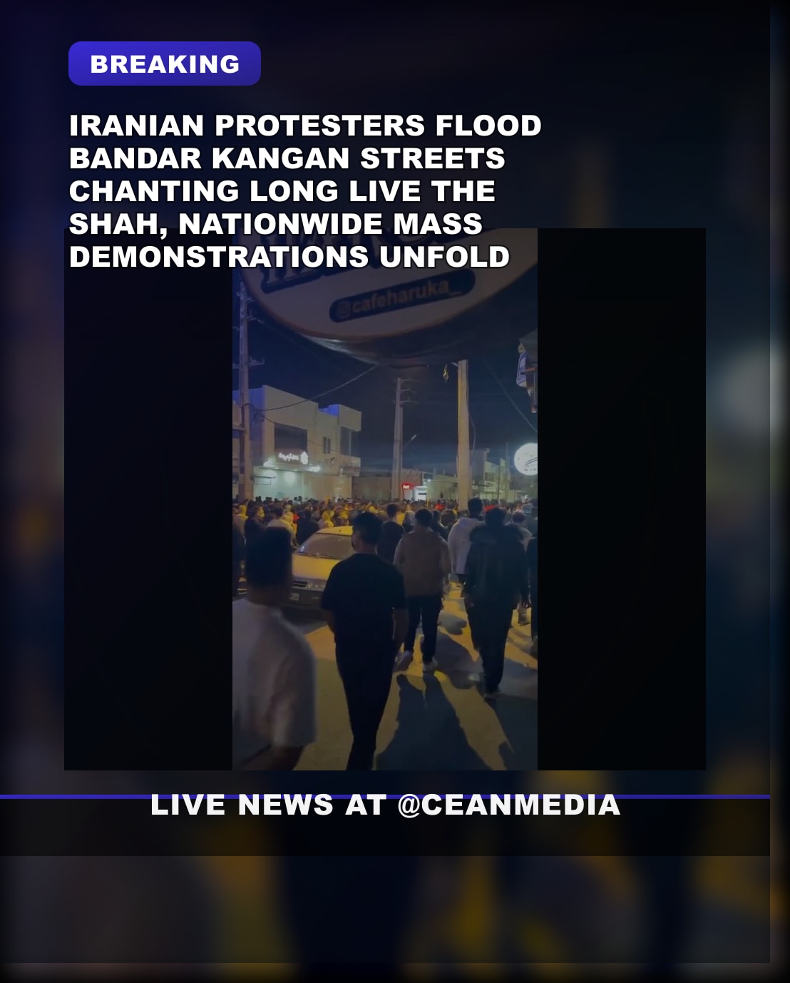 Illustrative photo for: Breaking: Iran anti regime protests erupt nationwide amid