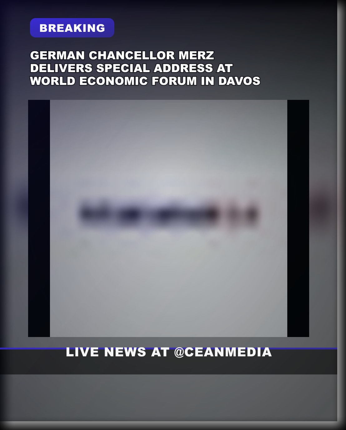 Illustrative photo for: German Chancellor Davos speech Highlights Economic