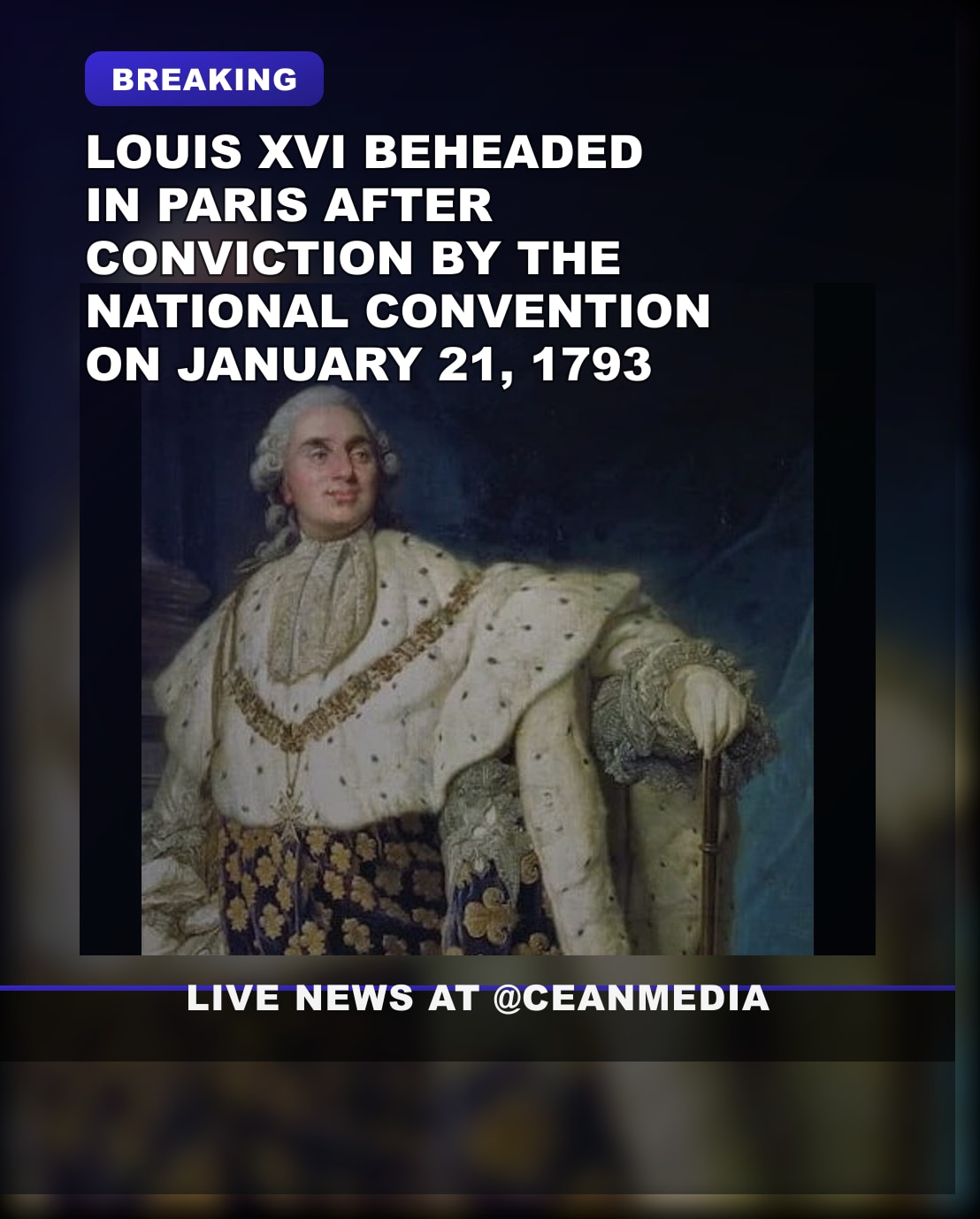 Illustrative photo for: Louis XVI execution: 1793 treason sentence by French