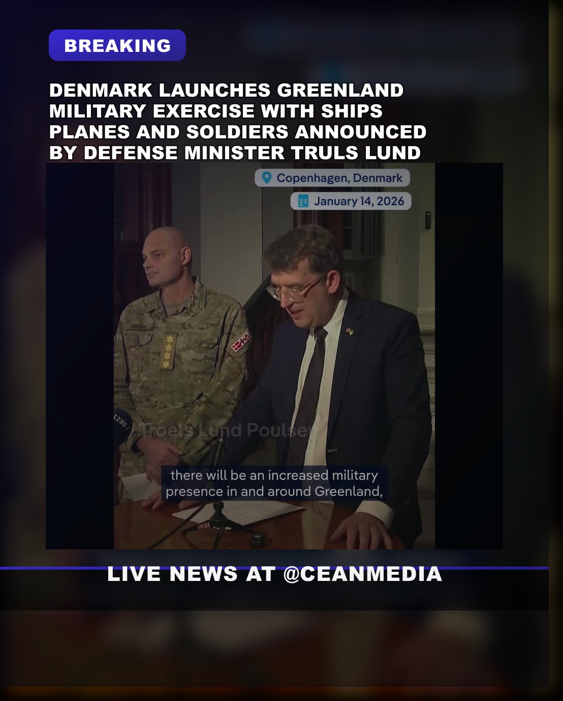 Illustrative photo for: Denmark Greenland military exercise boosts naval, air, and