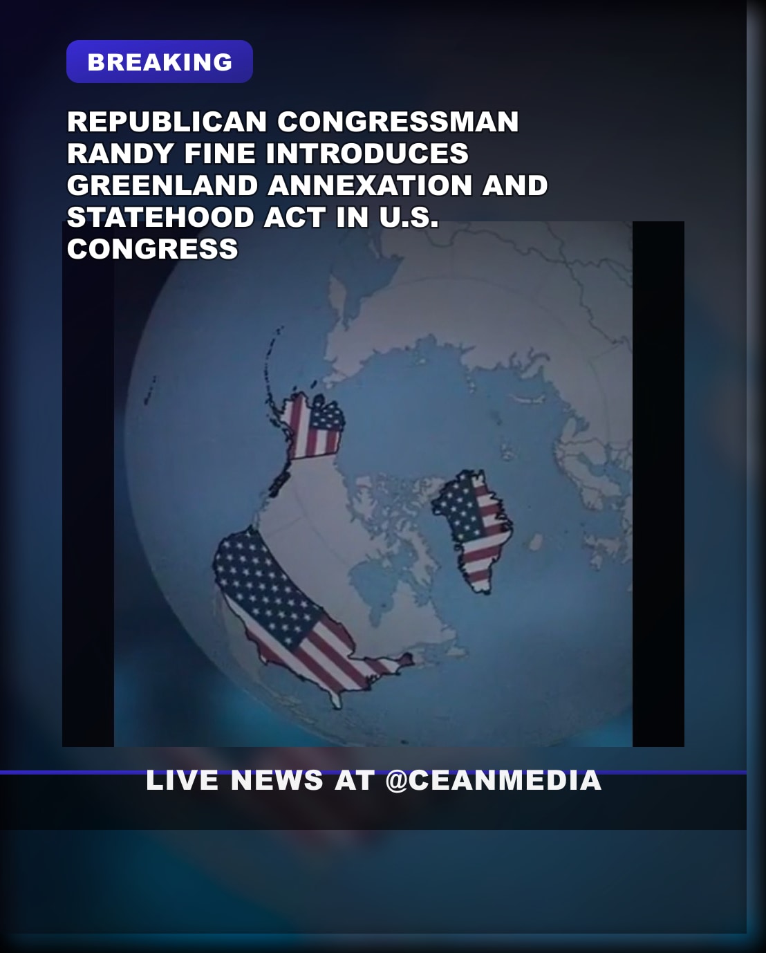 Illustrative photo for: Greenland annexation US government: Congressman Randy Fine