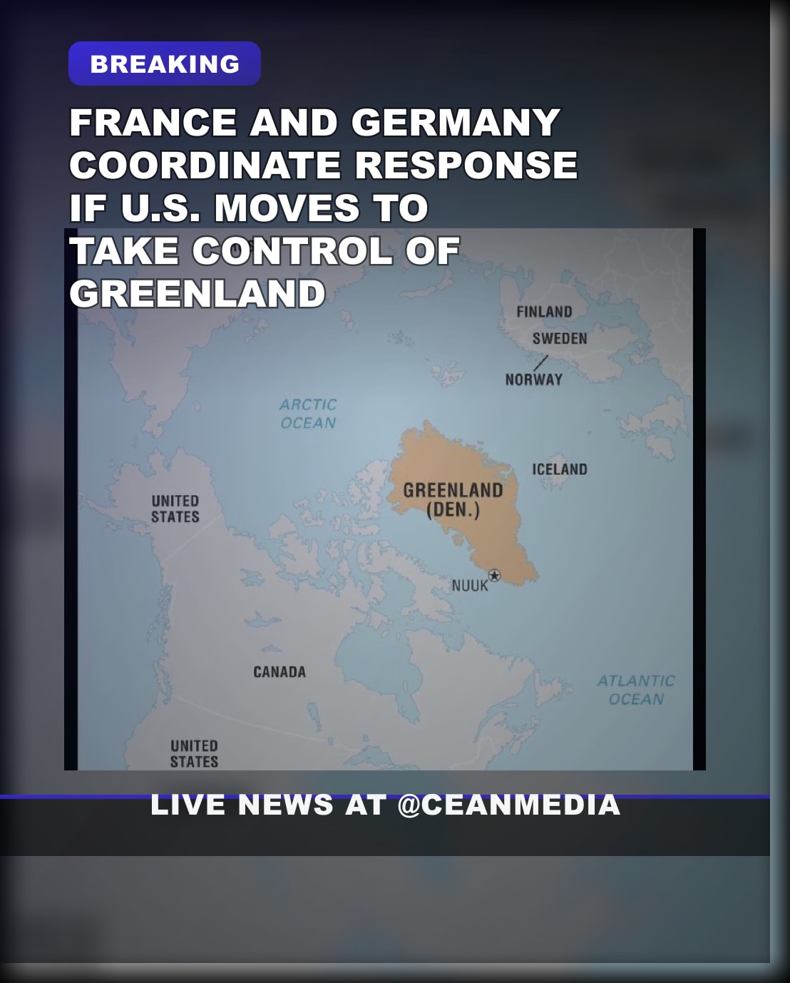 Illustrative photo for: European allies' response to potential U.S. plan to take