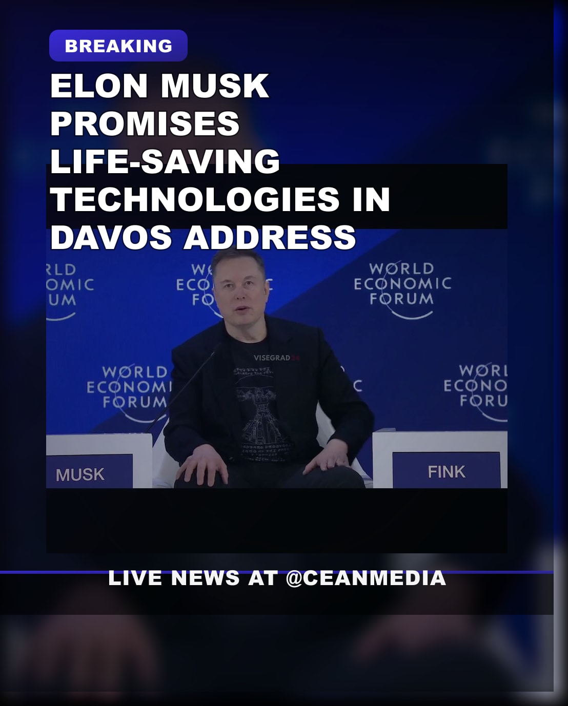 Illustrative photo for: Elon Musk Davos life protection: Musk Highlights