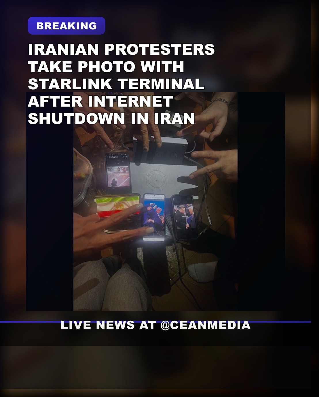 Illustrative photo for: Iran protest Starlink connection: How protesters bypass