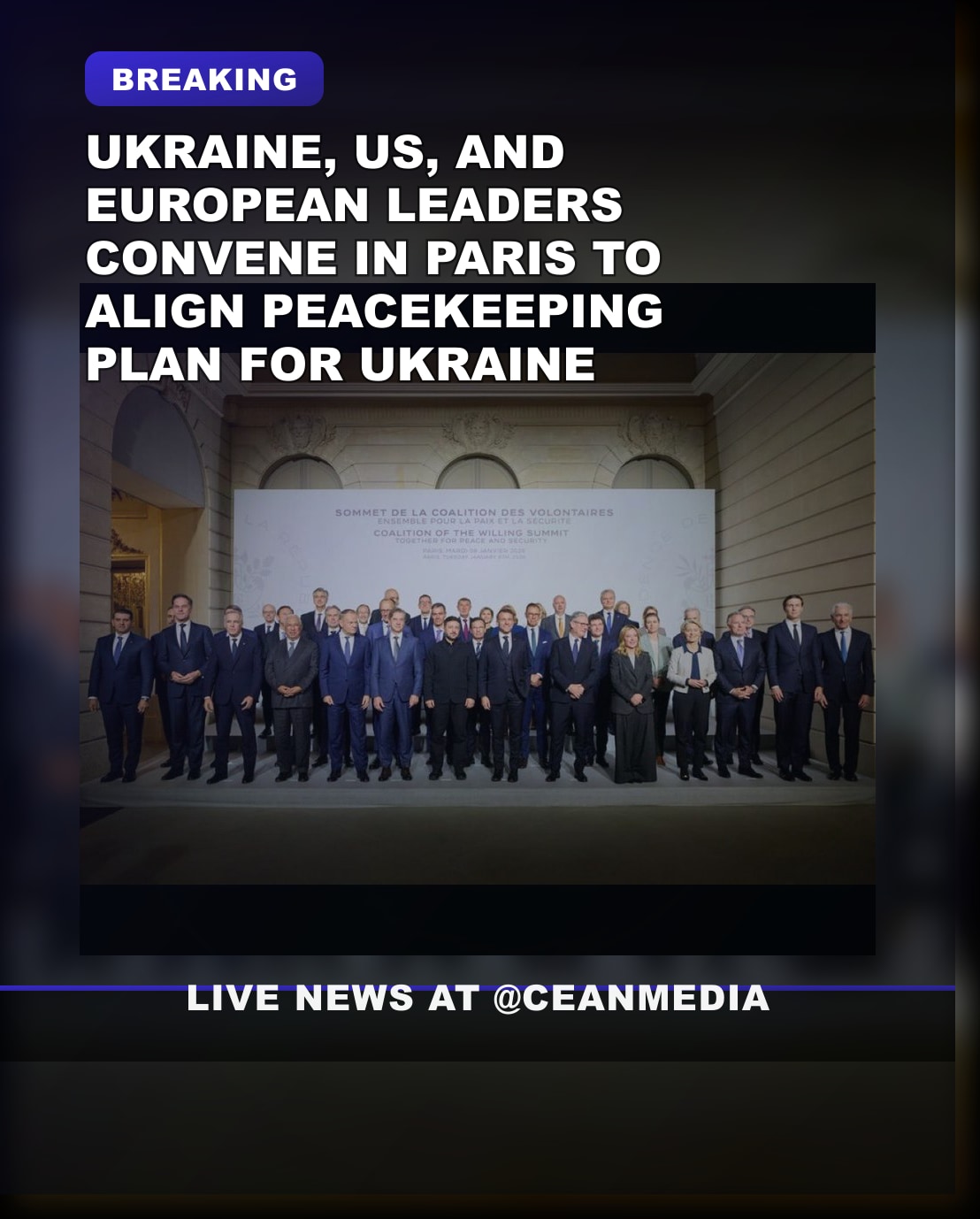 Illustrative photo for: Ukraine European US peacekeeping: Zelensky Meets Leaders at