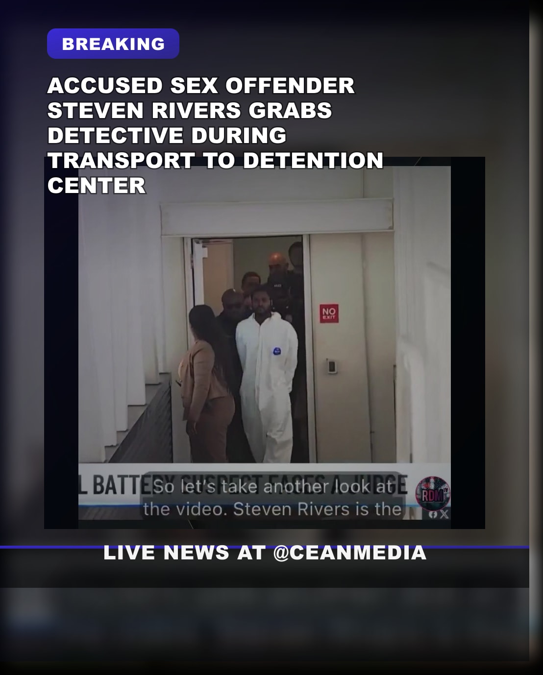 Illustrative photo for: Accused Sex Offender Steven Rivers Faces New Charge After