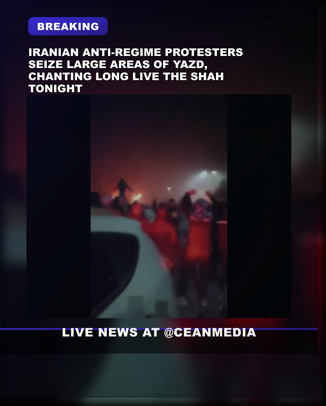 Illustrative photo for: Iranian protests Yazd: Anti-regime protesters seize key