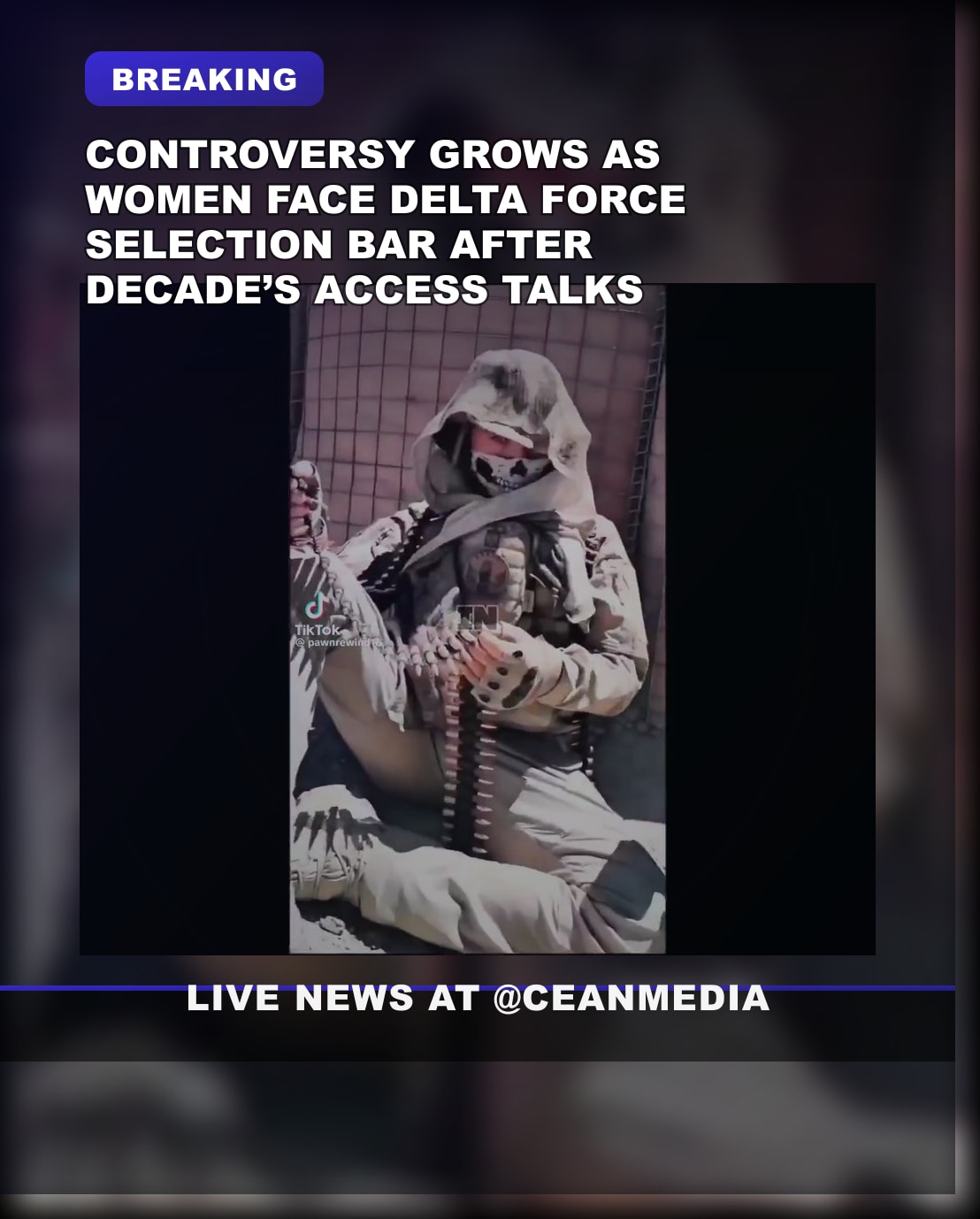 Illustrative photo for: Women in Delta Force: Debate Over Inclusion Amid Physical