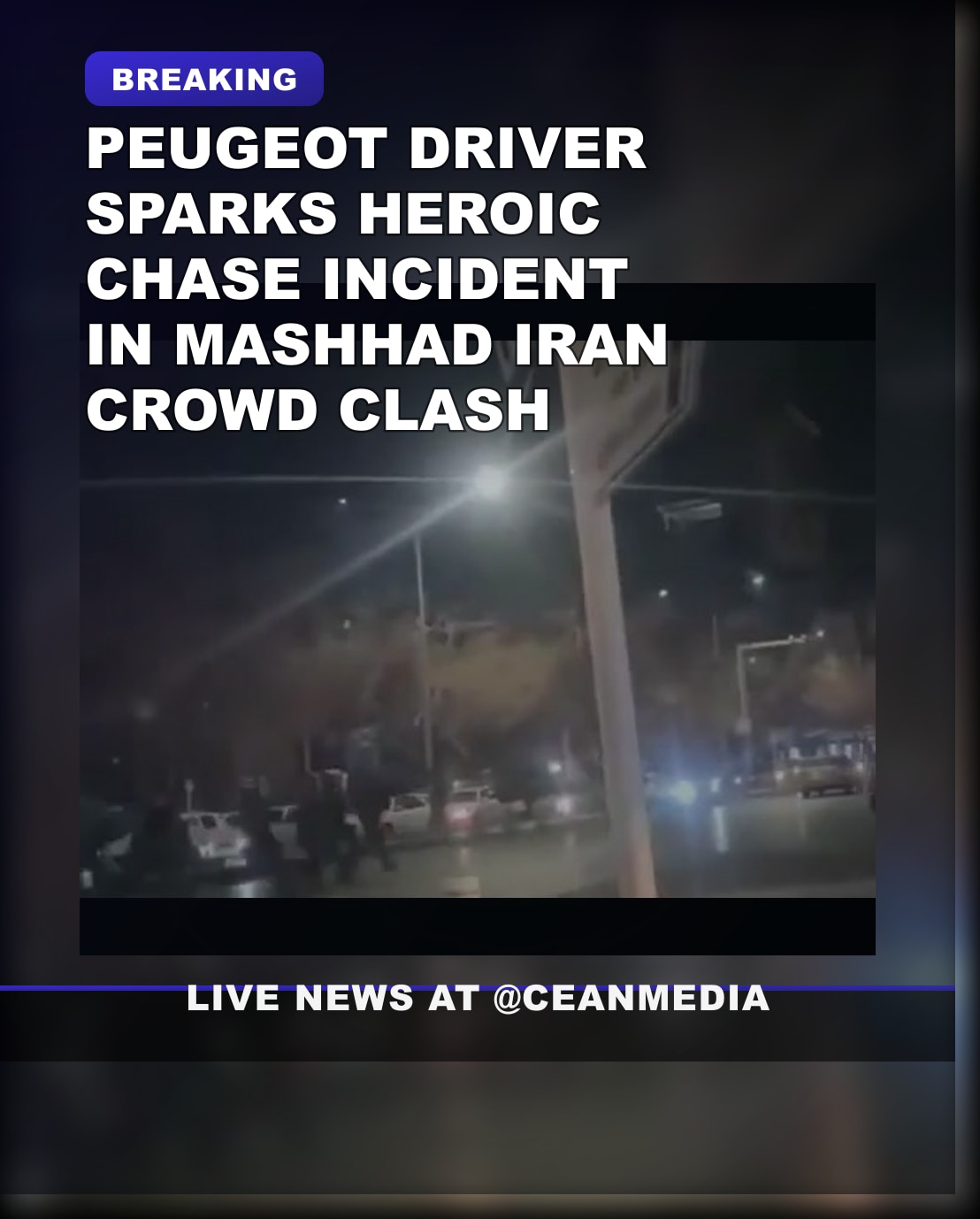 Illustrative photo for: Peugeot hero Iran: Driver Rescues Protesters from Security
