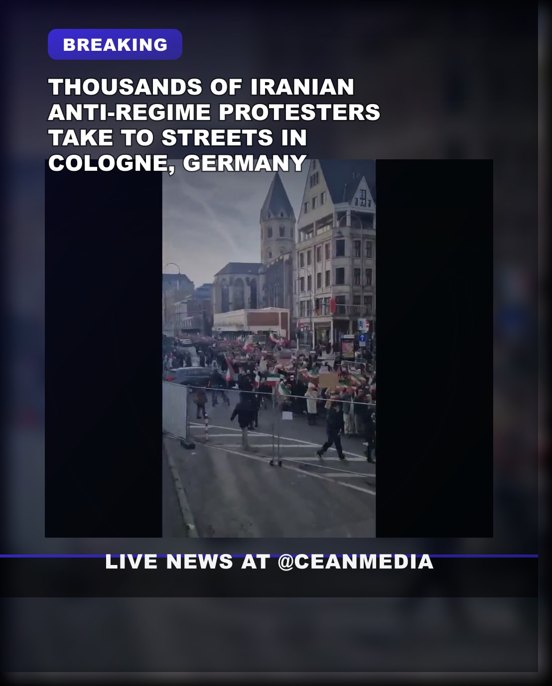 Illustrative photo for: Iranian protest Cologne: Anti-Regime Demonstration in