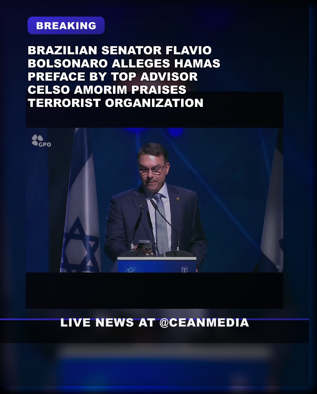 Illustrative photo for: Brazilian Senator Flavio Bolsonaro Criticizes Celso Amorim