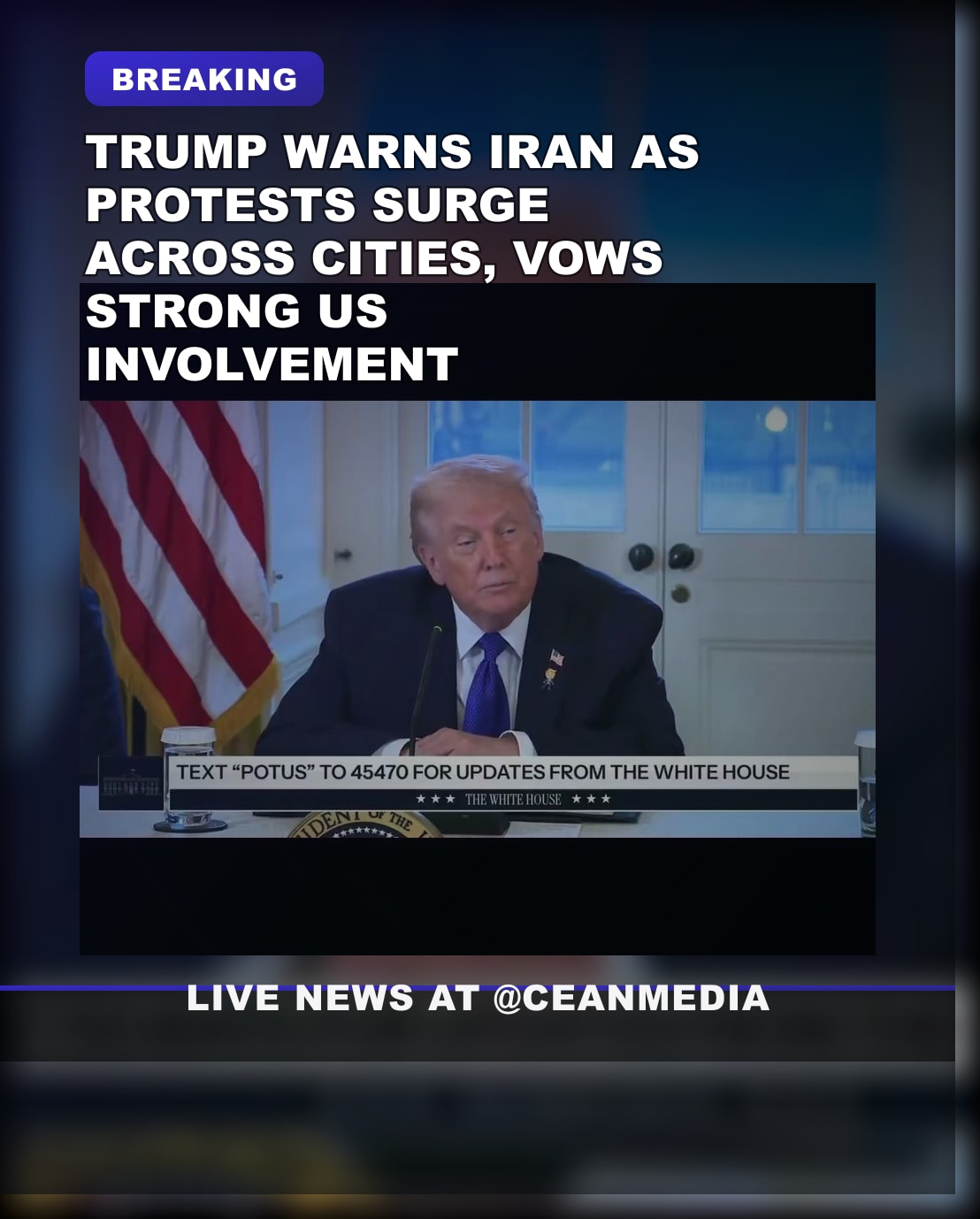 Illustrative photo for: Trump Iran intervention threat: Warns of Possible U.S.