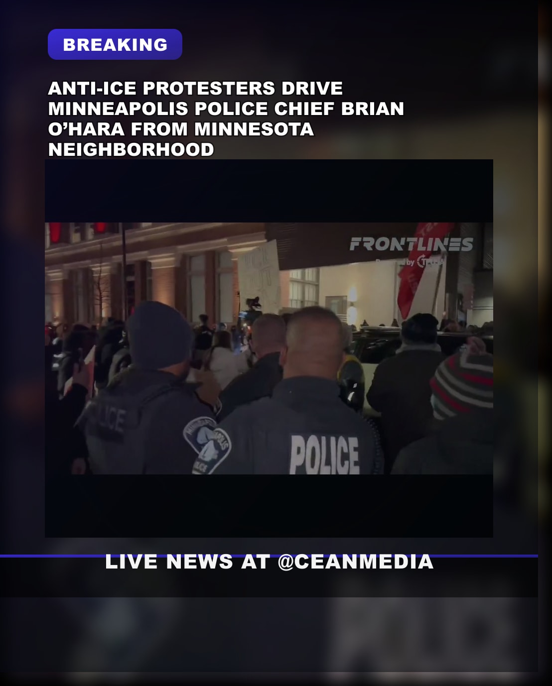 Illustrative photo for: Rioters Chase Minneapolis Police Chief and Officers Out of