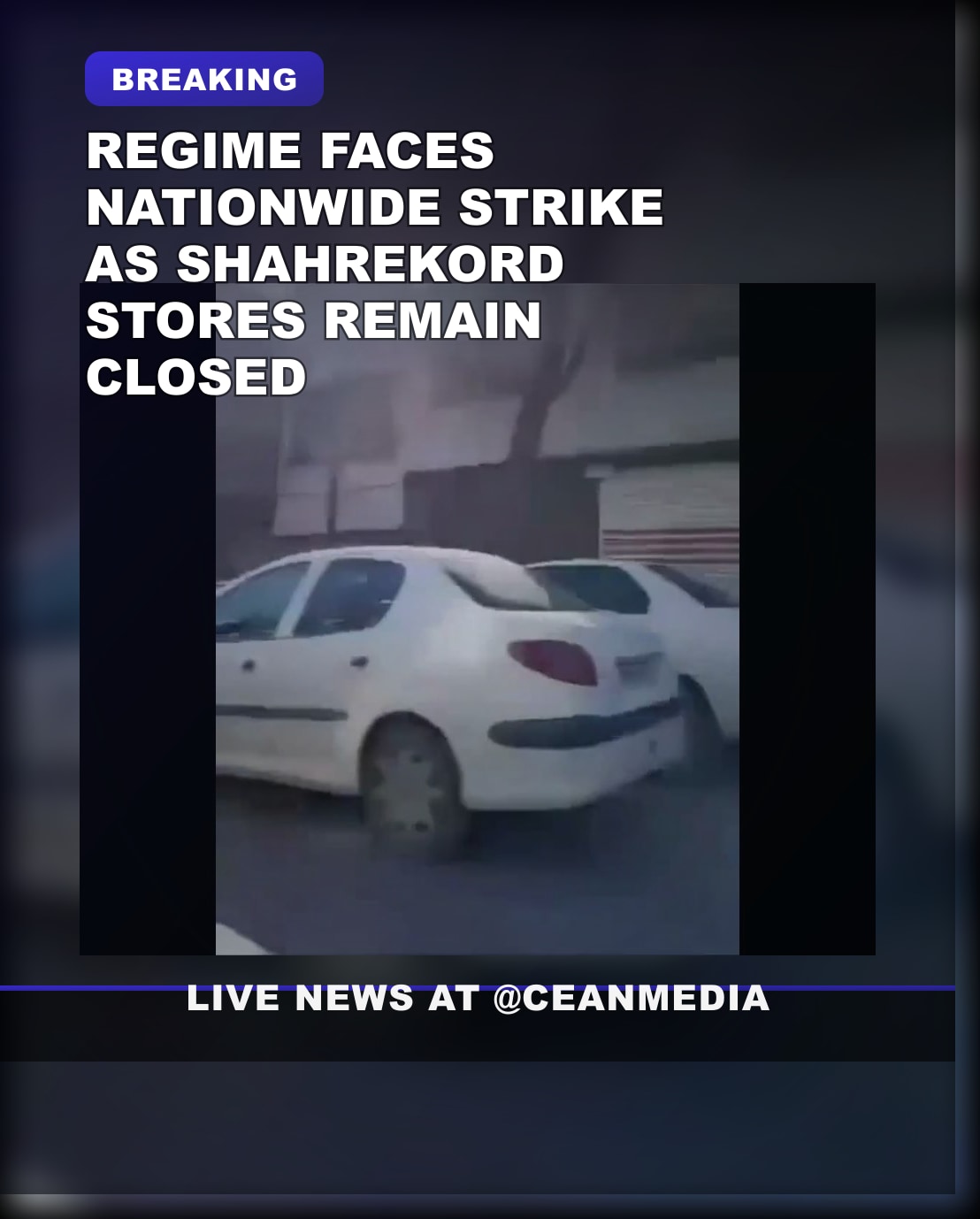 Illustrative photo for: Iran Nationwide Strike Continues Amid Dual Pressure on