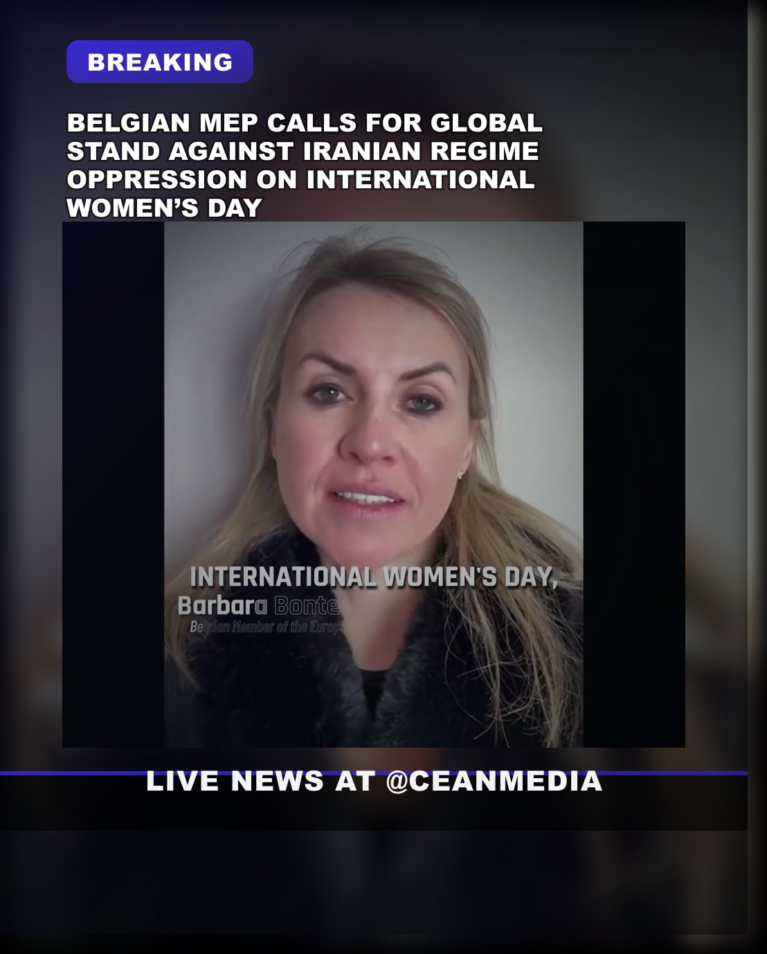 Illustrative photo for: Belgian MEP Barbara Bonté's Stand Against Oppressive