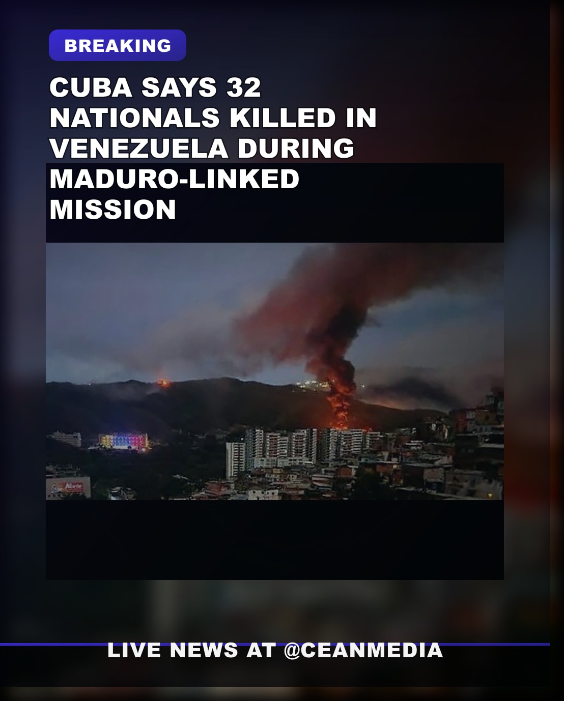 Illustrative photo for: U.S. Operation to Capture Maduro Cuban Nationals Killed in