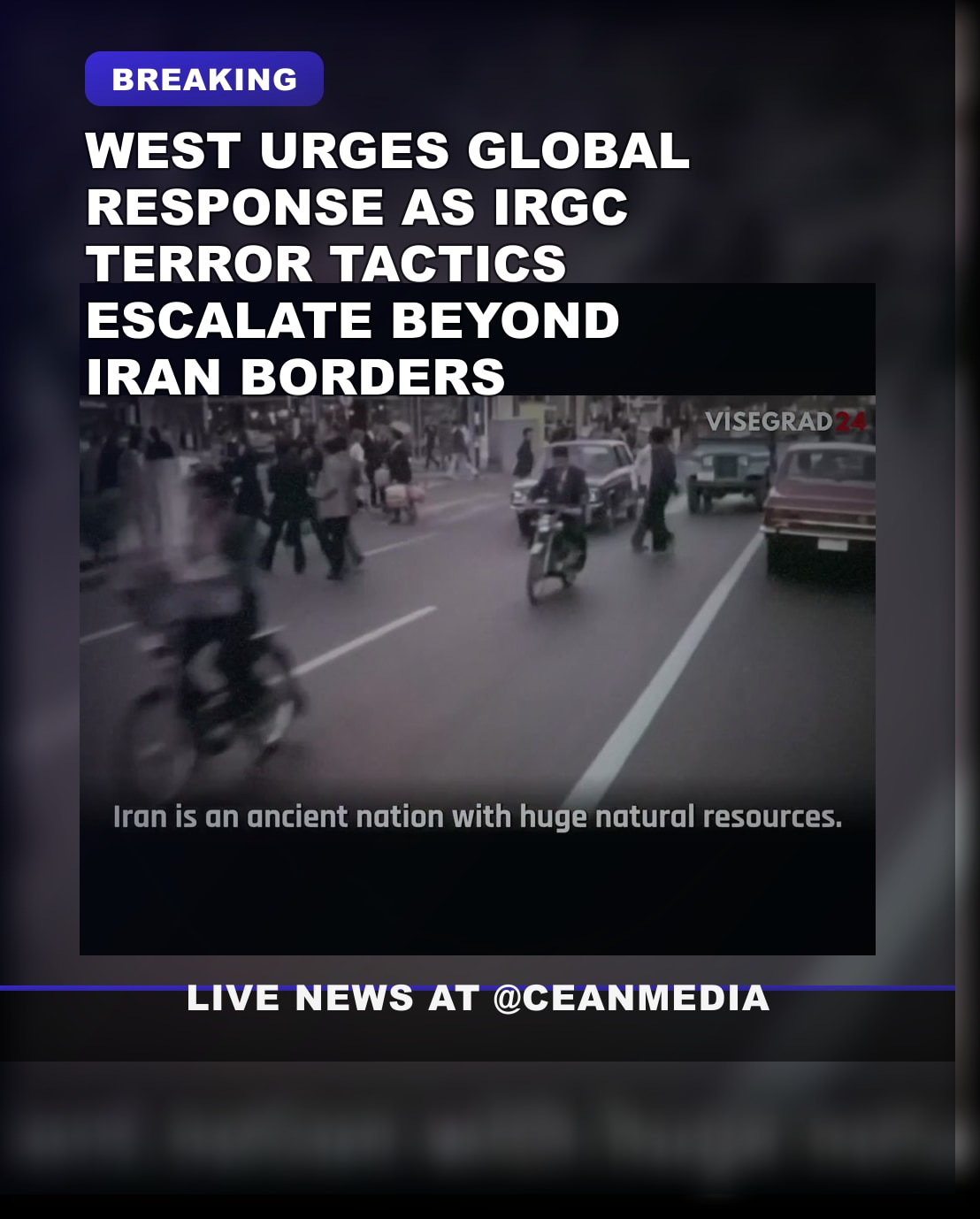 Illustrative photo for: West help Iran regain stability amid IRGC escalation