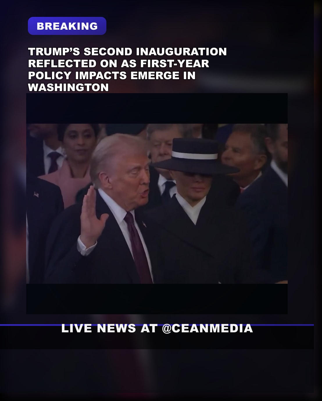 Illustrative photo for: Trump second inauguration anniversary: Reflect on his first