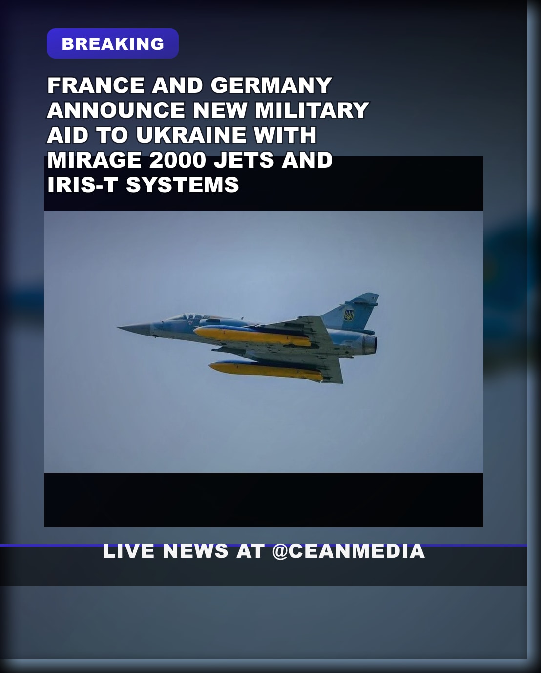 Illustrative photo for: France Ukraine Mirage jets: Paris includes Mirage 2000 in
