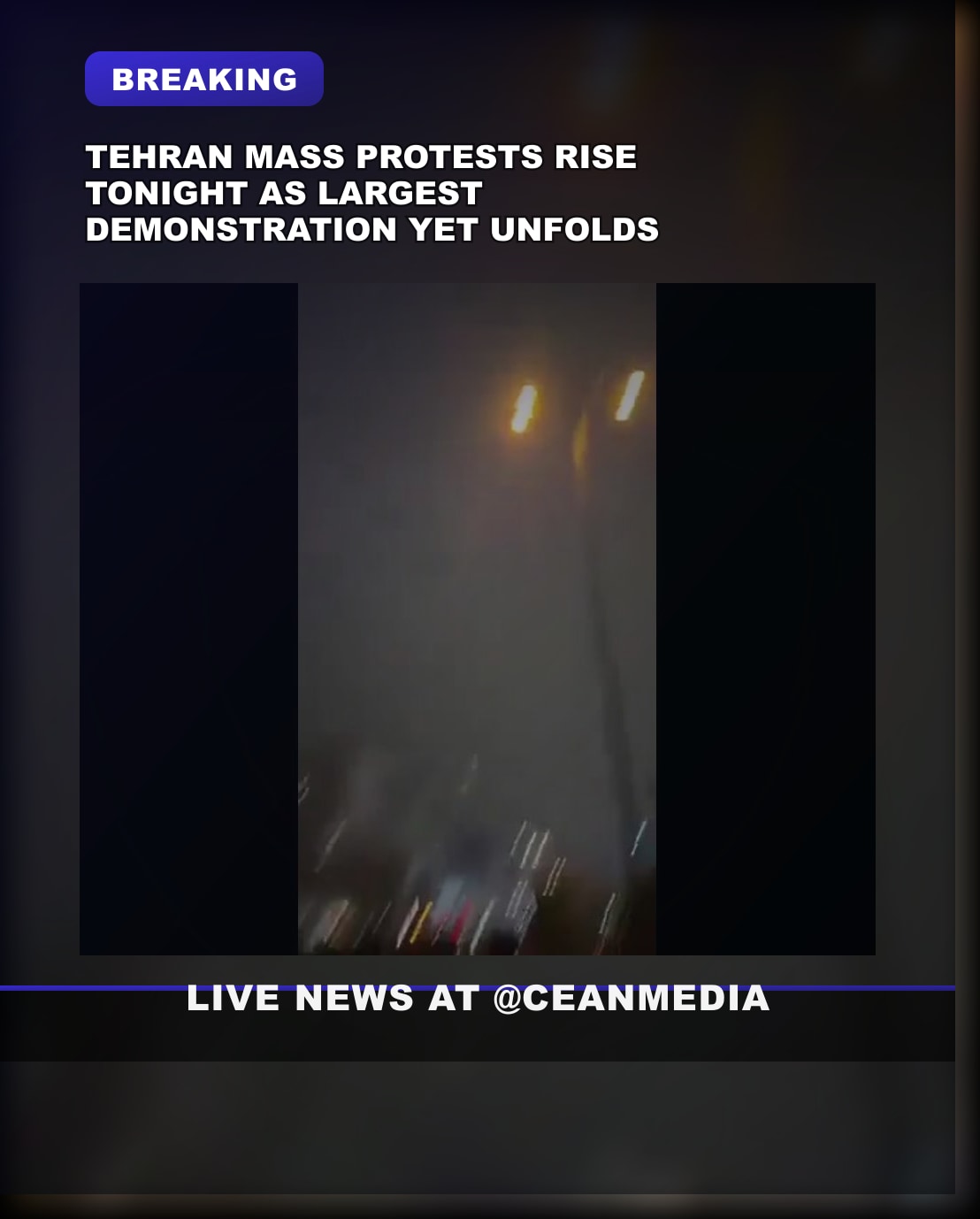 Illustrative photo for: Tehran mass protests return with likely largest turnout yet