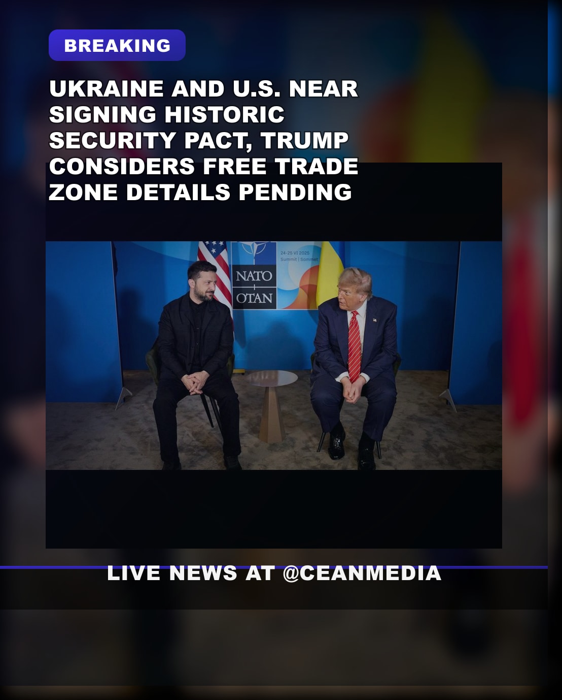 Illustrative photo for: Zelensky Announces U.S.-Ukraine Security Agreement; Trump