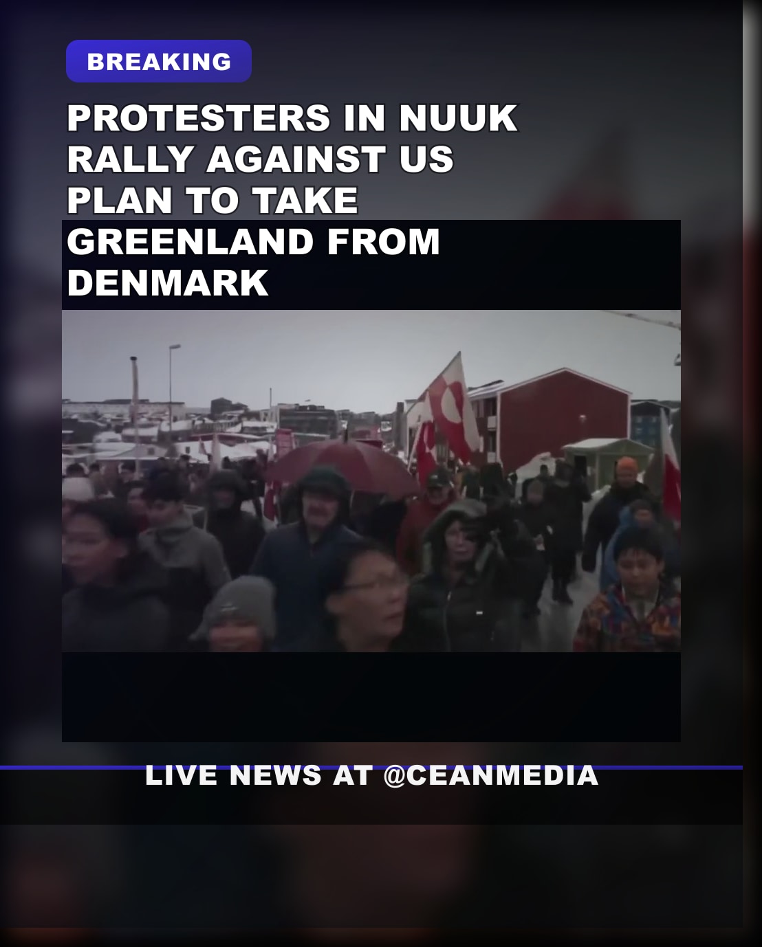 Illustrative photo for: Greenland protest march Against U.S. Plans to Take Over