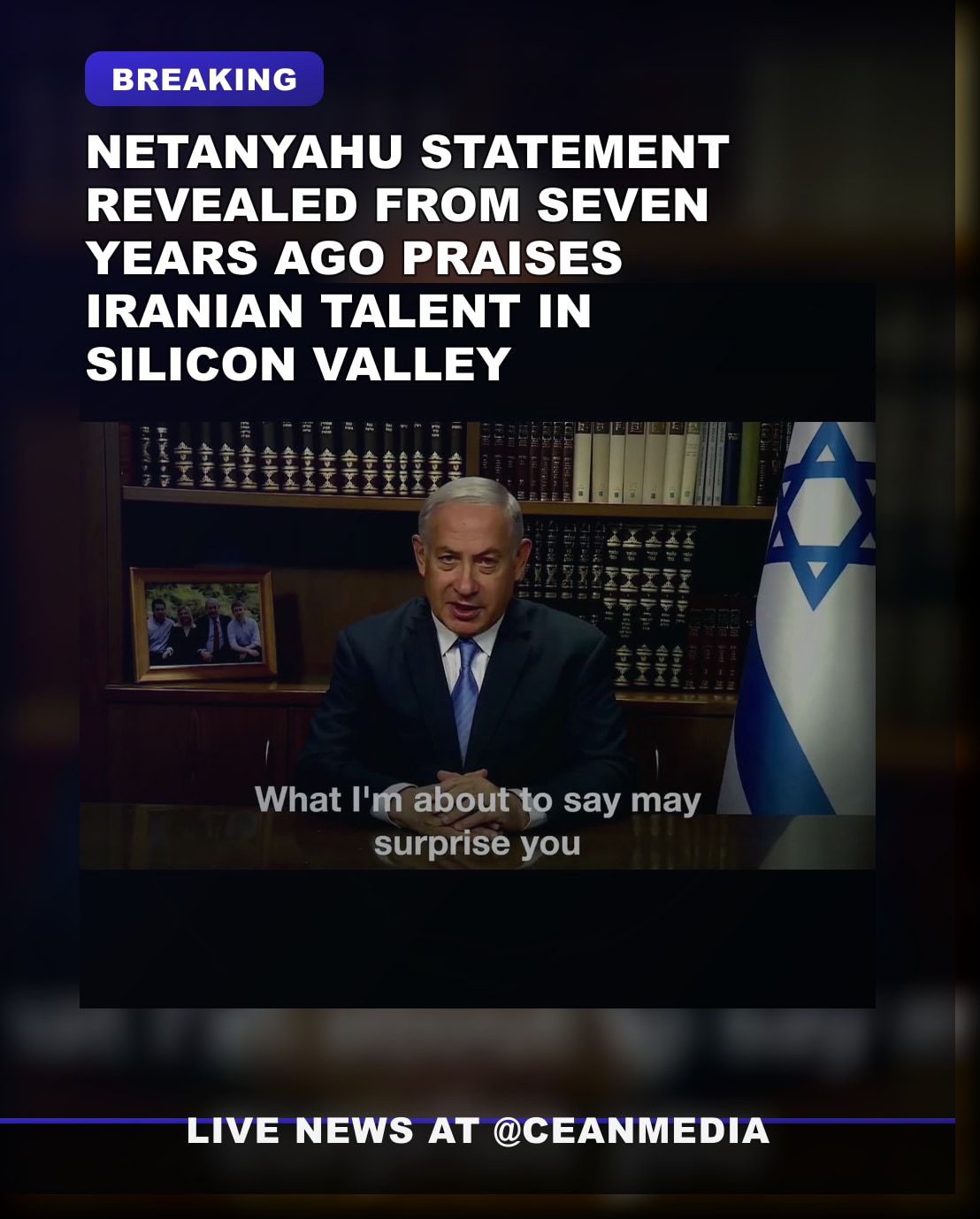 Illustrative photo for: Netanyahu Iranians success recognition Highlights Iranian