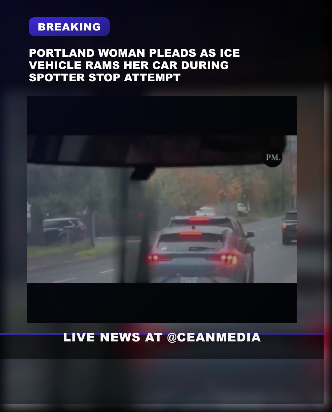 Illustrative photo for: Middle Aged Woman ICE Spotter Runs Red Light, Tries Escape