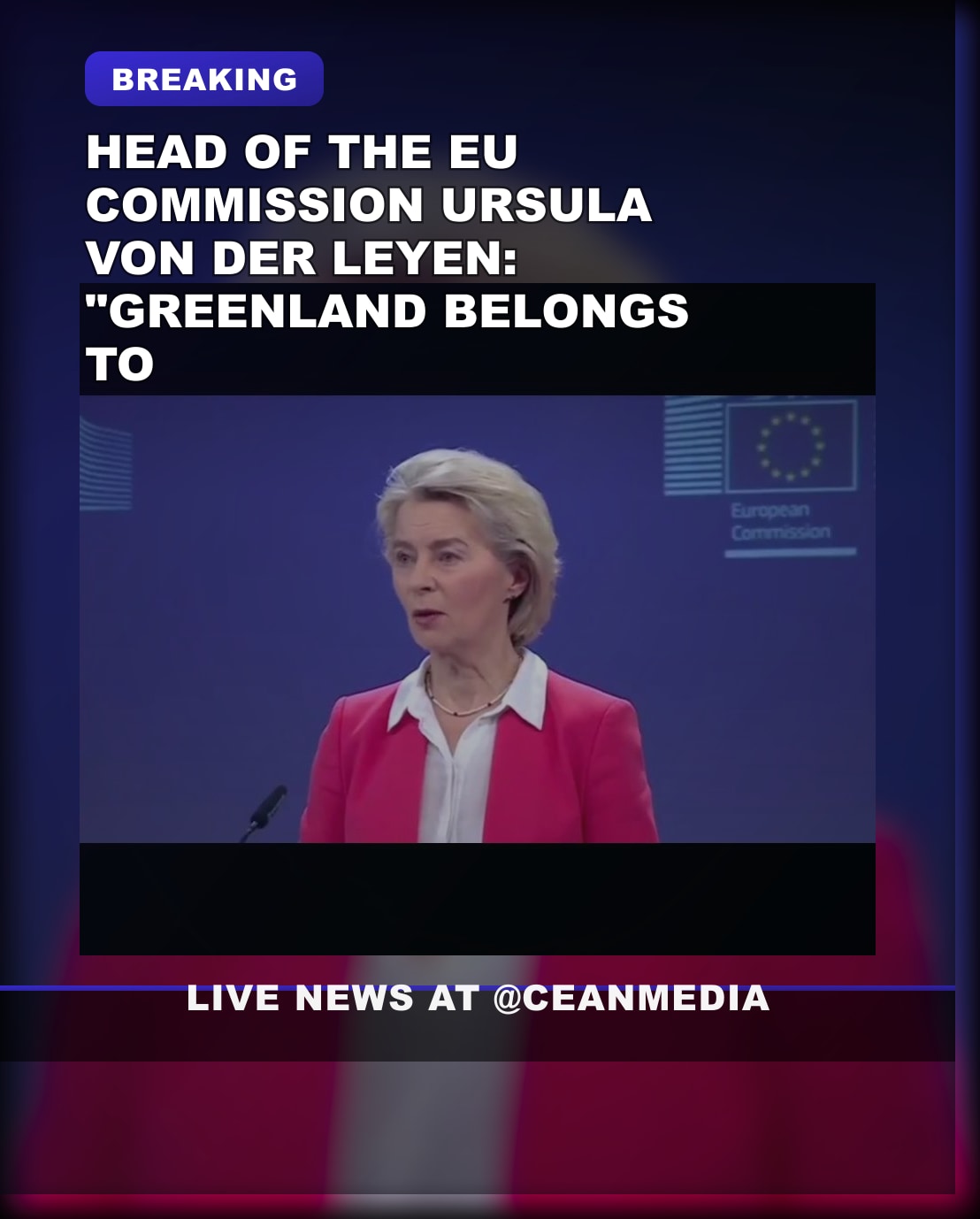 Illustrative photo for: Greenland sovereignty and NATO: Von der Leyen Affirms