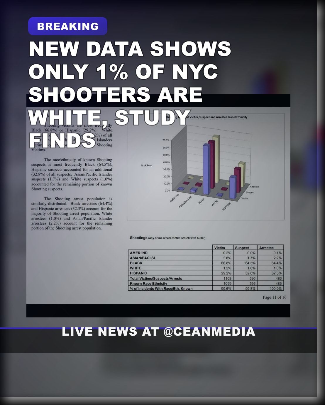 Illustrative photo for: NYC Shooter Demographics: Mostly Non-White, Only 1% White