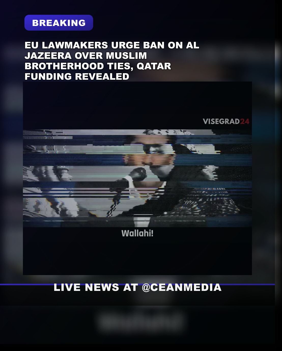 Illustrative photo for: MEPs Call for EU Ban on Qatar Media Terror Influence Over