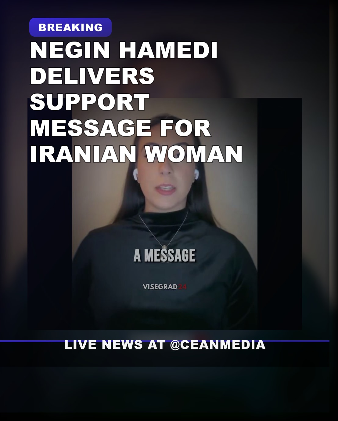 Illustrative photo for: Negin Hamedi Sends Message of Support for Iranian Women